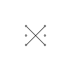 schematic symbol: house electrical symbols - 4-way switch, intermediate switch