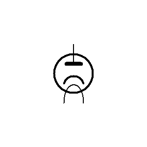 Symbole: tubes électroniques - diode