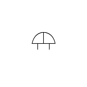 schematic symbol: audio - Gong