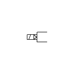 Symbol: combined control - ELEKTROMAGNES I ROZDZIELACZ POMOCNICZY - PNEU
