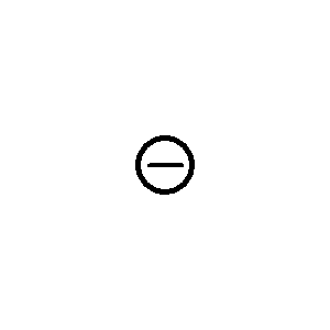 Symbol: inne symbole - Biegun ujemny