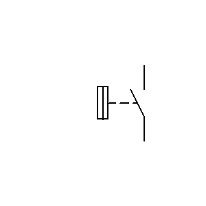 Simbolo: fusibili - fusibile con circuito di allarme separato