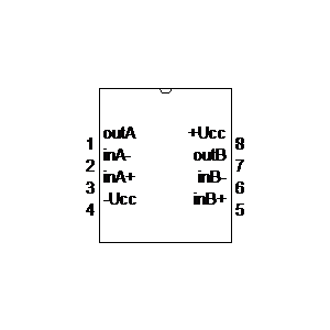 schematic symbol: IC - 1458