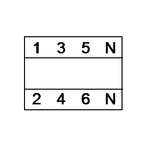 schematic symbol: aardlekschakelaars - aardlekschakelaar