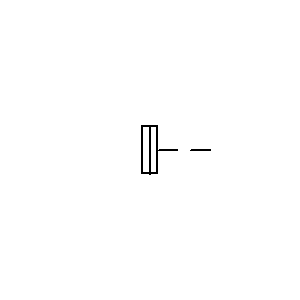 schematic symbol: zekeringen - Zekering met mechanische melding