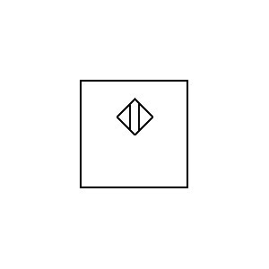 Symbol: diversen - Benaderings gevoelige sensor, blok symbool