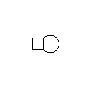 schematic symbol: voertuigen - Kleine lamp