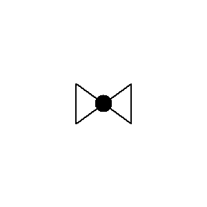 schematic symbol: kleppen - Sperventiel