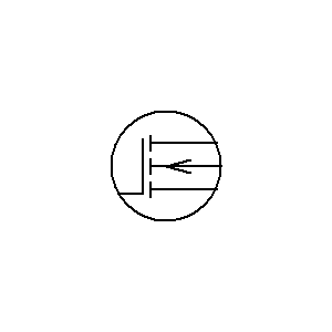 Simbolo: mosfet (igfet) - de puerta única, canal tipo N