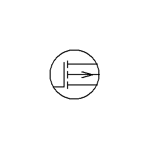 Simbolo: mosfet (igfet) - de puerta única, canal tipo P