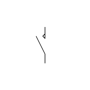 Symbol: schließer  - Schließer mit selbsttätigem Rückgang