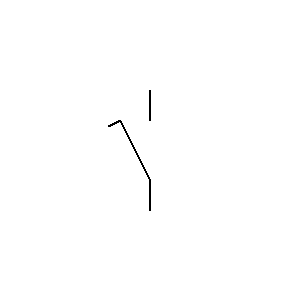Symbol: maak contacten - Maakcontact dat later sluit dan anderen