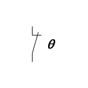 schematic symbol: verbreekcontacten - Temperatuur gevoelige schakelaar