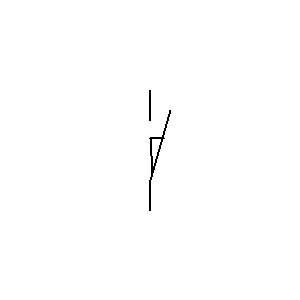 Simbolo: contacto de apertura - interruptor de posición
