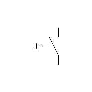 Symbol: schließer  - Schalter, Zug-