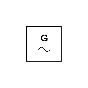 Symbol: power supplies - sine-wave generator