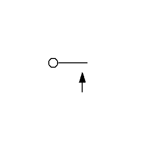 schematic symbol: sluitend - NO form 2