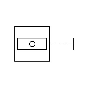 schematic symbol: elektronische brand systemen - Brandmelder controlepaneel handbediend