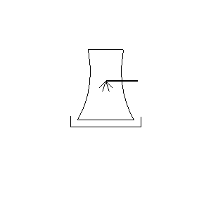 Simbolo: scambio termico - torre di raffreddamento C