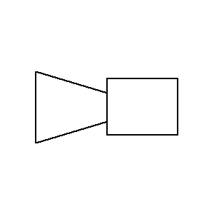 Symbole: TV en circuit fermé - caméra