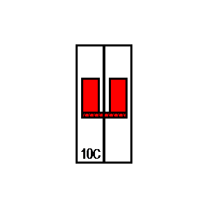 schematic symbol: stroomonderbrekers - LSN10C1+N