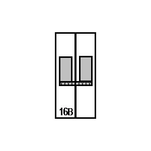 schematic symbol: stroomonderbrekers - LSN16B1+N