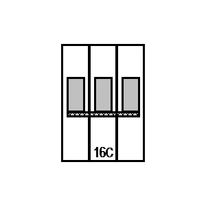 schematic symbol: stroomonderbrekers - LSN16C3p