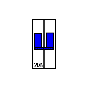 Symbol: stroomonderbrekers - LSN20B1+N