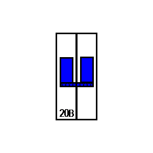 
                    schematic symbol: circuit breakers - LSN20B1+N