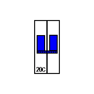 
                    schematic symbol: circuit breakers - LSN20C1+N