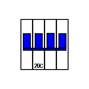 Symbol: stroomonderbrekers - LSN20C3+N