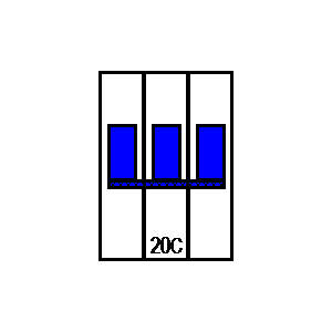 schematic symbol: stroomonderbrekers - LSN20C3p