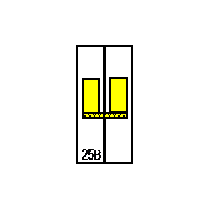 
                    schematic symbol: circuit breakers - LSN25B1+N