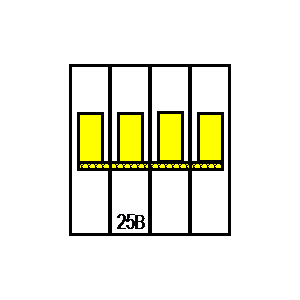 Symbol: stroomonderbrekers - LSN25B3+N