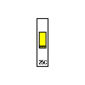 schematic symbol: stroomonderbrekers - LSN25C