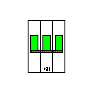 schematic symbol: stroomonderbrekers - LSN6B3p