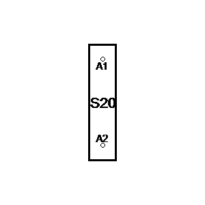 schematic symbol: relais - S20