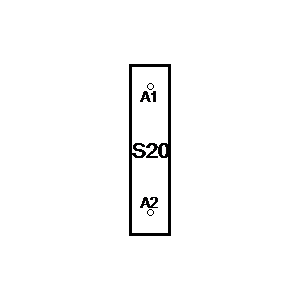 
                    schematic symbol: Relays - S20