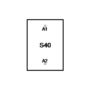 schematic symbol: relais - S40