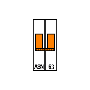 Simbolo: interruptores - ASN63_1+N