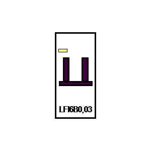 Symbol: fehlerstromschutzschalter - LFI6B1+N_0,03