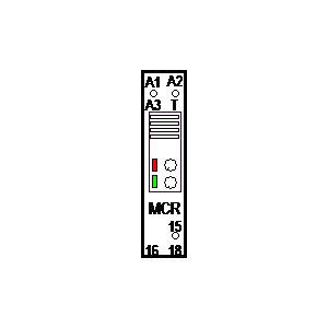 schematic symbol: relais - MCR
