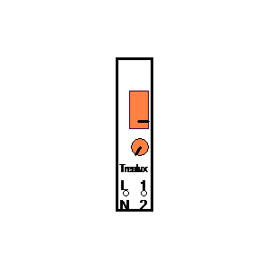 schematic symbol: relais - Trealux210
