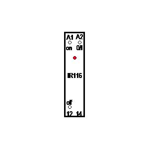 schematic symbol: relais - IR116