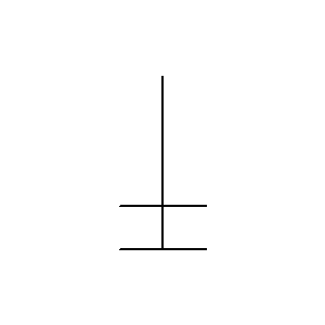 schematic symbol: schudders, roerders - Kruisvorm roerder