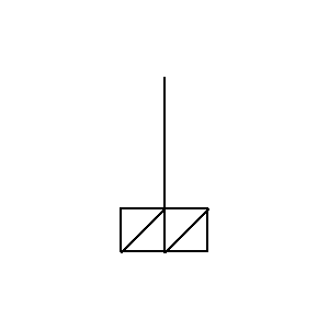 Simbolo: agitadores - agitador de paleta con forma de rejilla