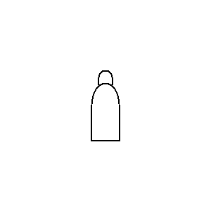 Simbolo: recipientes y depósitos - botella de gas