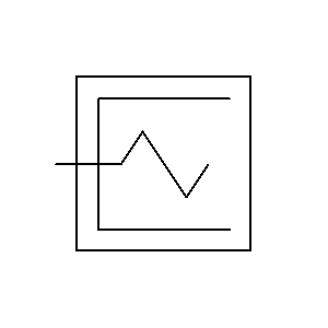schematic symbol: centrifuges - Schoef-type centrifuge met harde schaal