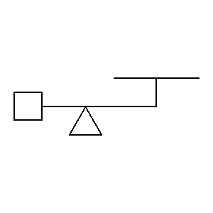 Symbole: bascules - plate-forme de pesée, balance-de-chaussée, pont-bascule