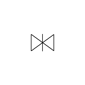 schematic symbol: afsluiters - Poortklep
